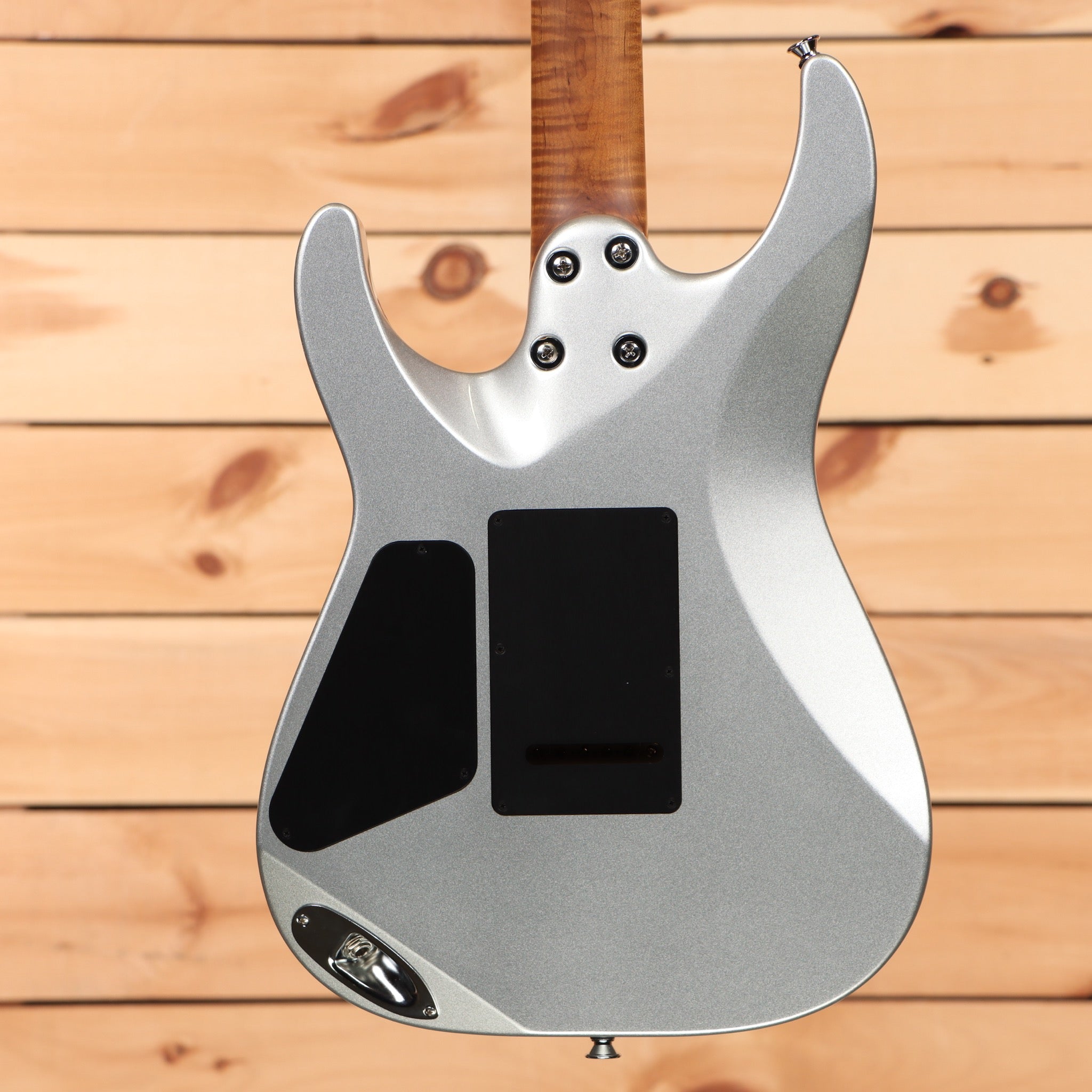 Charvel USA Select DK24 HSS electric guitar Quicksilver with humbucker-single coil pickups and contoured body
