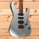 Charvel USA Select DK24 HSS electric guitar Quicksilver with humbucker and single-coil pickups