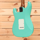 Fender Custom Shop Limited 1950s Stratocaster electric guitar Sea Foam Green with white pickguard and single-coil pickups