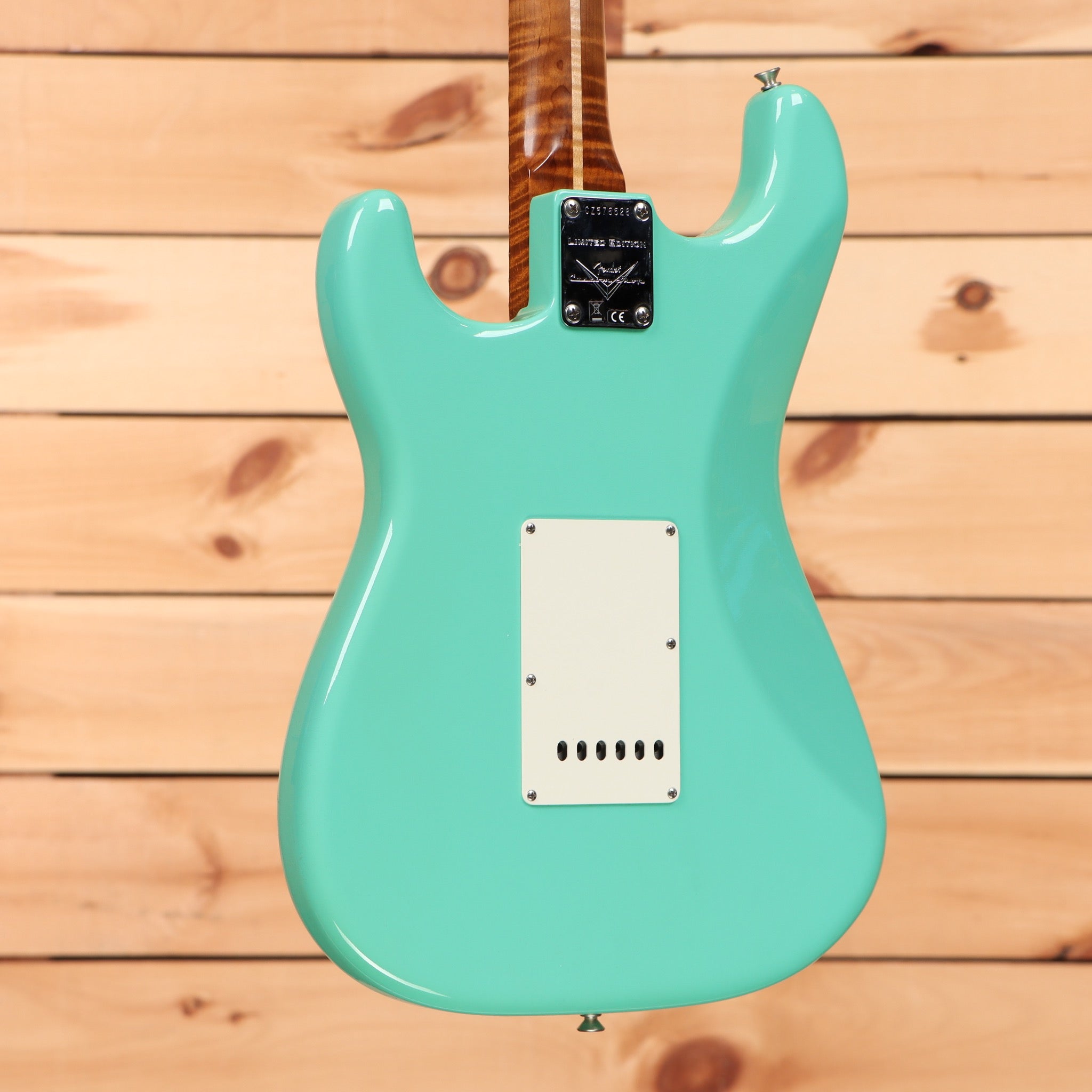 Fender Custom Shop Limited 1950s Stratocaster electric guitar Sea Foam Green with white pickguard and single-coil pickups