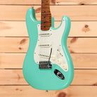 Fender Custom Shop Limited 1950s Stratocaster electric guitar Sea Foam Green with single-coil pickups and roasted maple neck