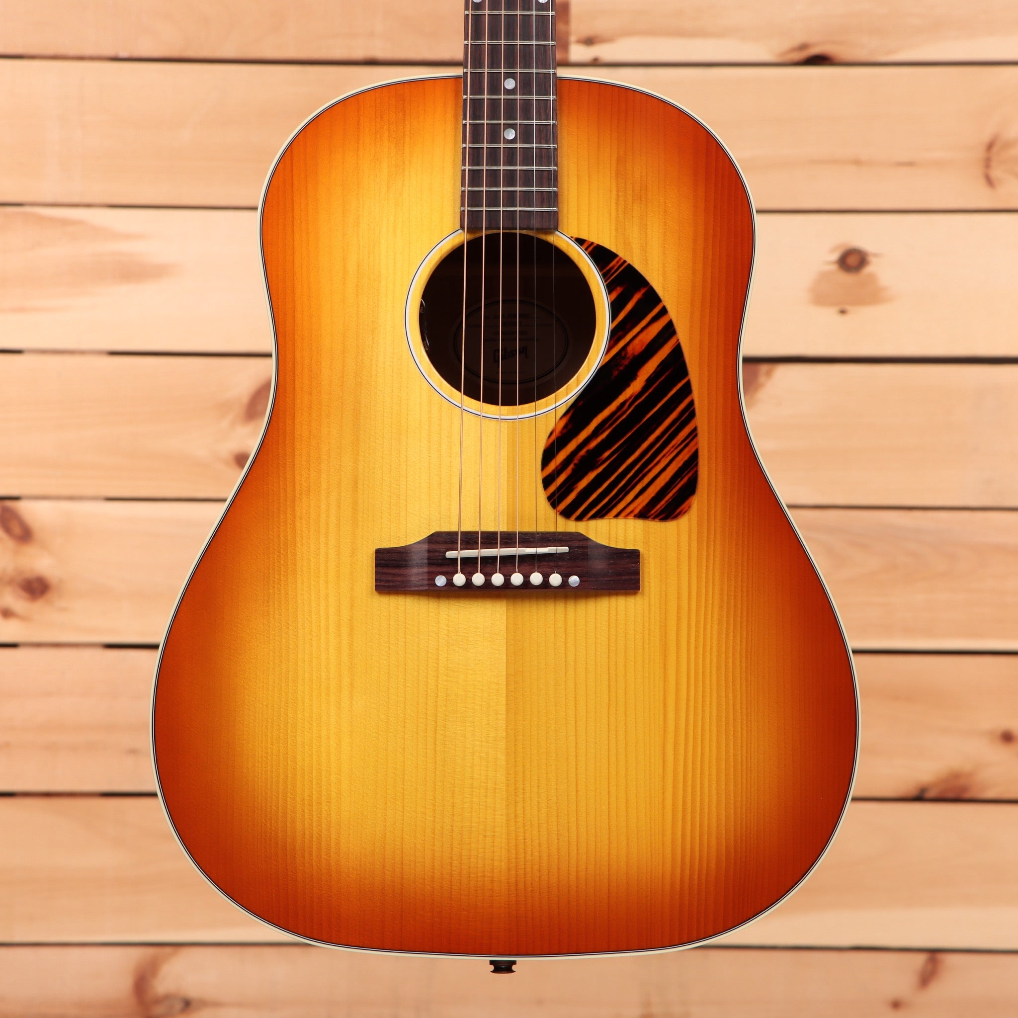 Gibson PSL J-45 Standard dreadnought acoustic guitar Flame Maple Custom Sunburst with flamed maple top