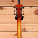 Gibson J-45 Standard acoustic guitar flame maple custom sunburst with chrome tuners