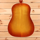 Gibson J-45 Standard acoustic guitar flame maple custom sunburst with dreadnought body