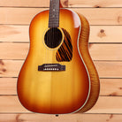 Gibson J-45 Standard acoustic guitar flame maple custom sunburst dreadnought with bound top