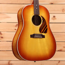 Gibson J-45 Standard dreadnought acoustic guitar flame maple custom sunburst with flamed maple top