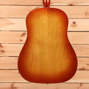 Gibson J-45 Standard acoustic guitar Flame Maple Custom Sunburst with dreadnought body shape
