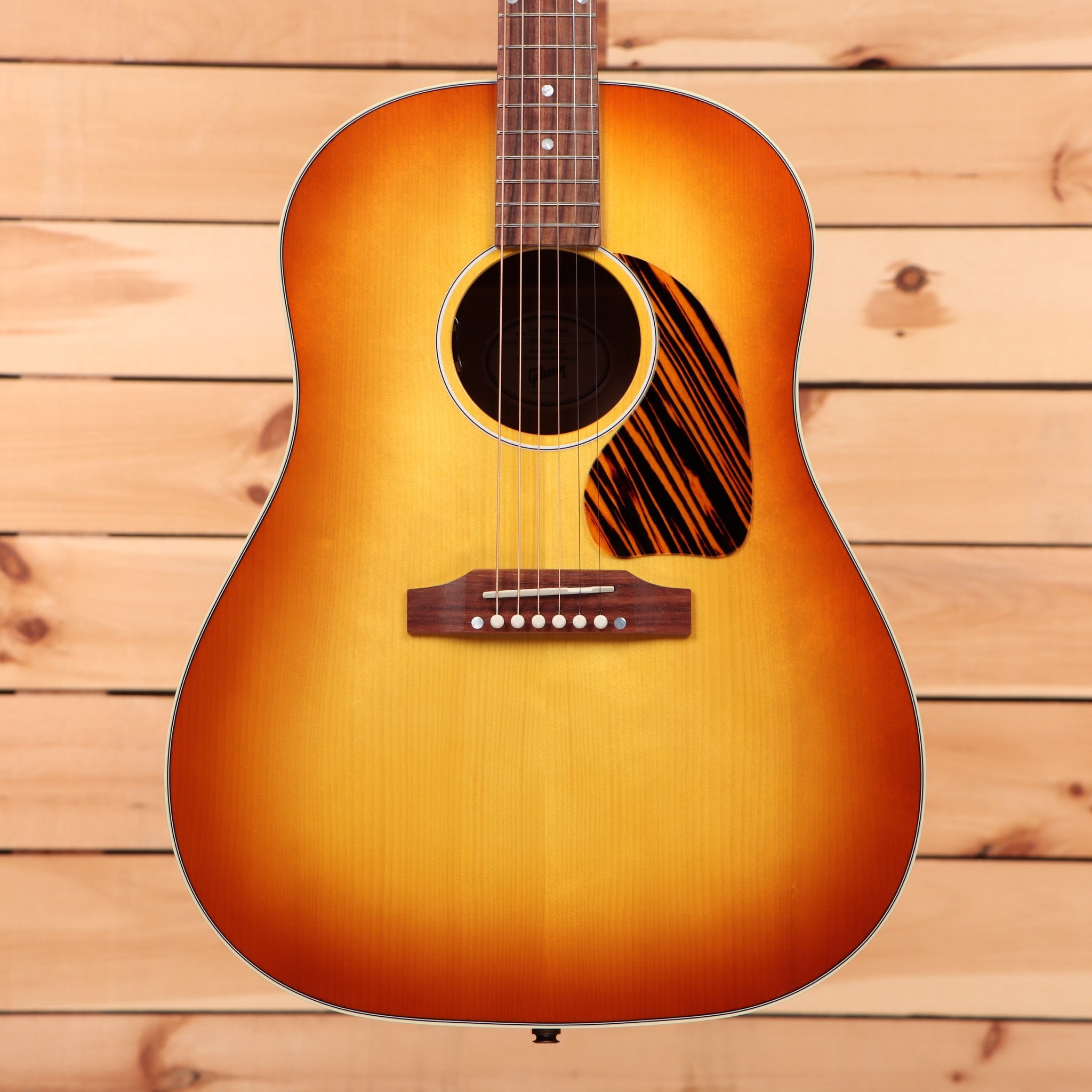 Gibson PSL J-45 Standard dreadnought acoustic guitar Flame Maple Custom Sunburst with flamed maple top