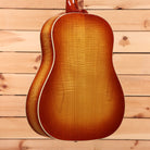 Gibson J-45 Standard acoustic guitar Flame Maple Custom Sunburst with flamed maple top