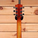 Gibson J-45 Standard acoustic guitar Flame Maple Custom Sunburst with flamed maple top and chrome tuners