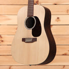 Martin DX2E Brazilian 12-string dreadnought acoustic guitar natural finish with dark rosewood back and sides