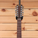 Martin DX2E Brazilian 12-string acoustic guitar natural finish with chrome tuners