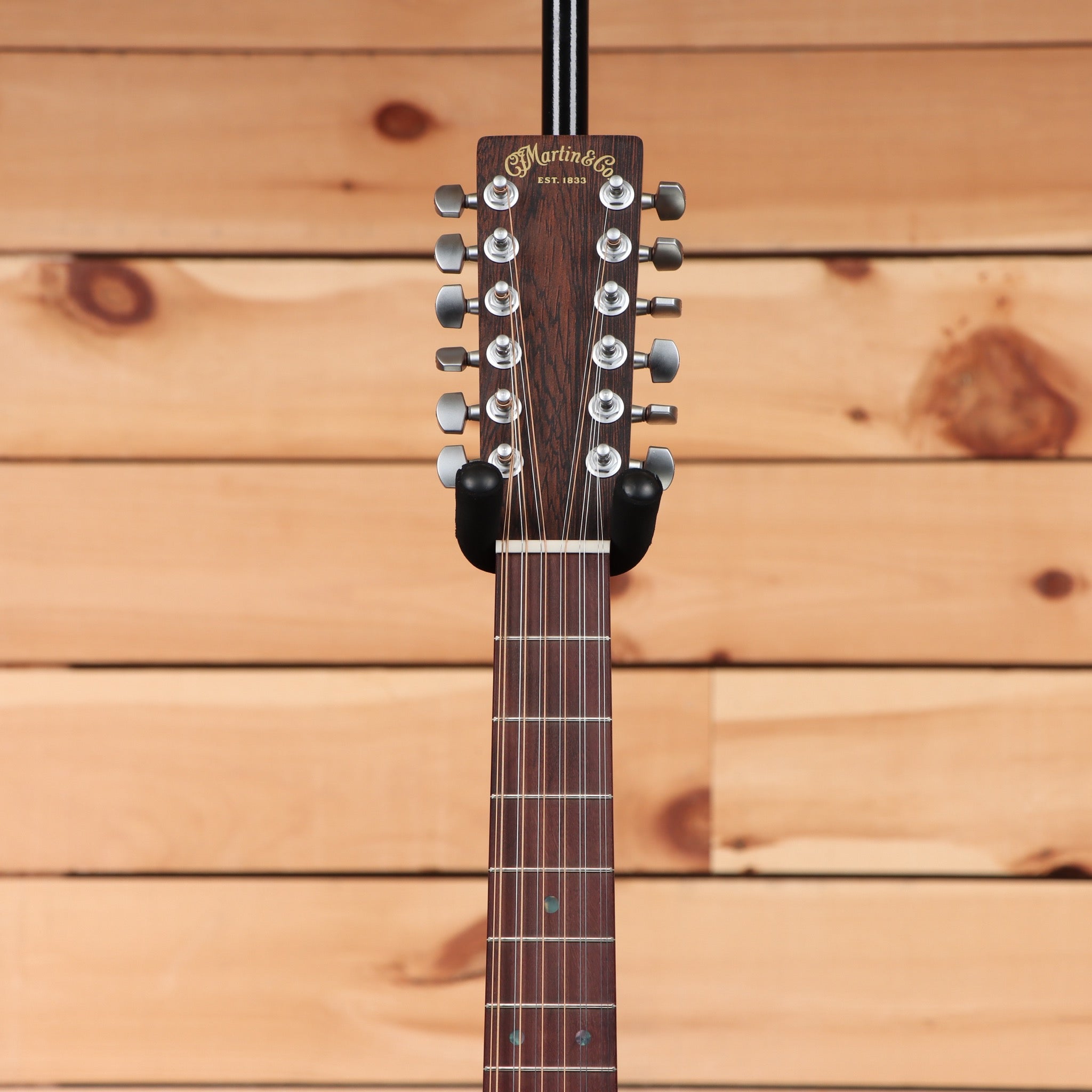Martin DX2E Brazilian 12-string acoustic guitar natural finish with chrome tuners