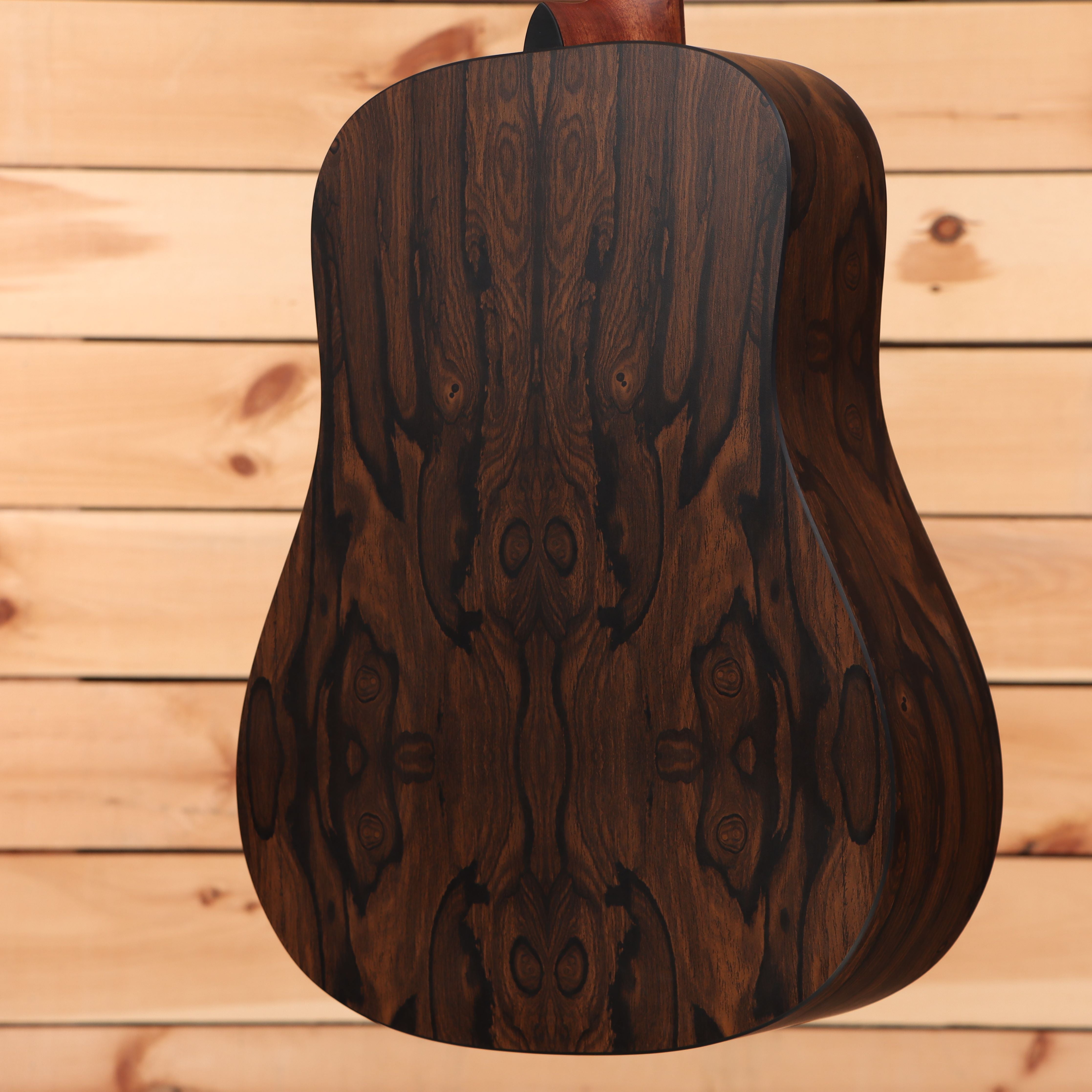 Martin DX2e Ziricote Burst dreadnought acoustic-electric guitar with rosewood back and sides