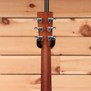 Martin DX2E Ziricote Burst acoustic guitar with chrome tuning machines and black headstock