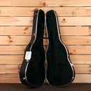Martin DCFM IV 50th Anniversary dreadnought acoustic guitar hard case with black velvet interior and chrome hardware