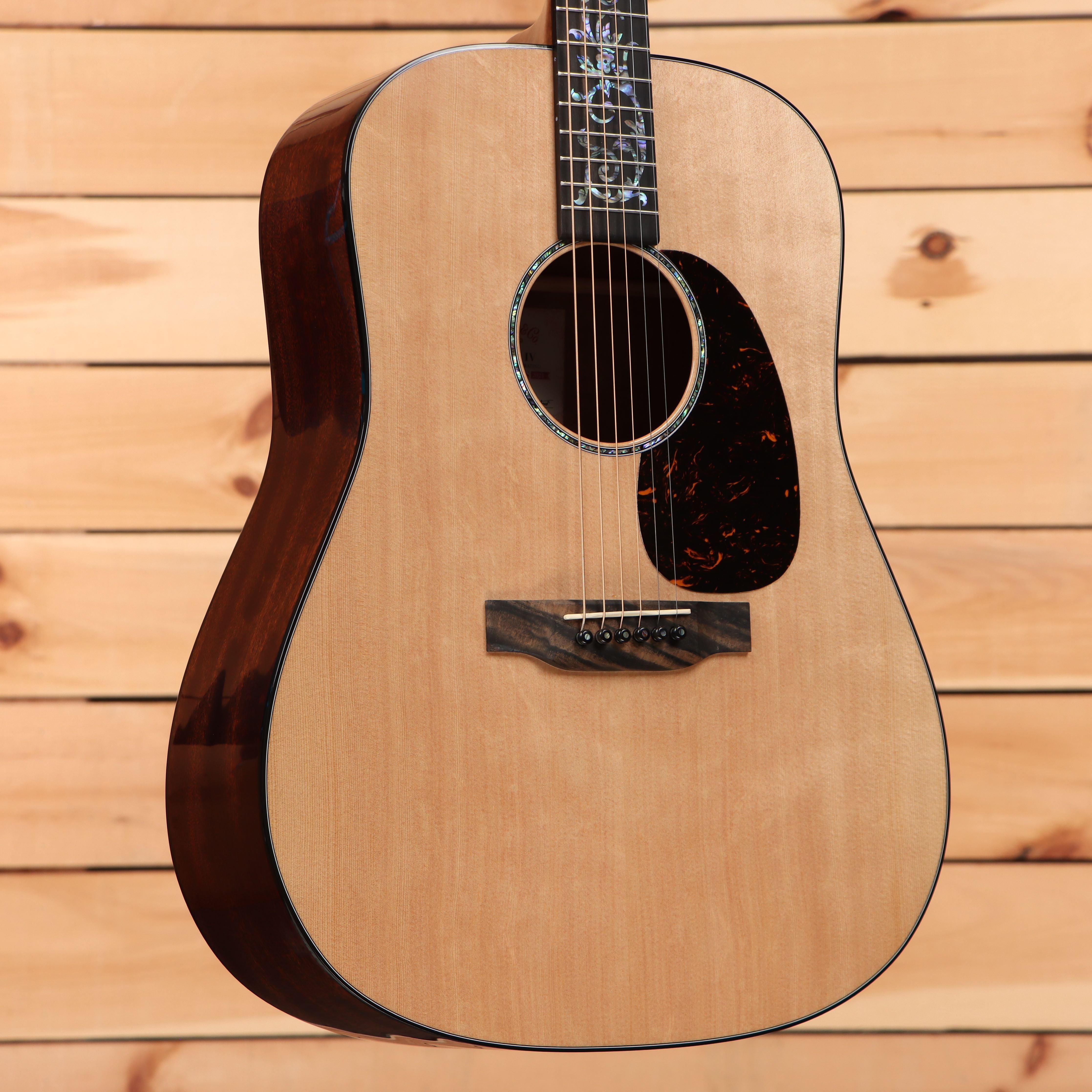 Martin DCFM IV 50th Anniversary dreadnought acoustic guitar natural finish with tortoiseshell pickguard