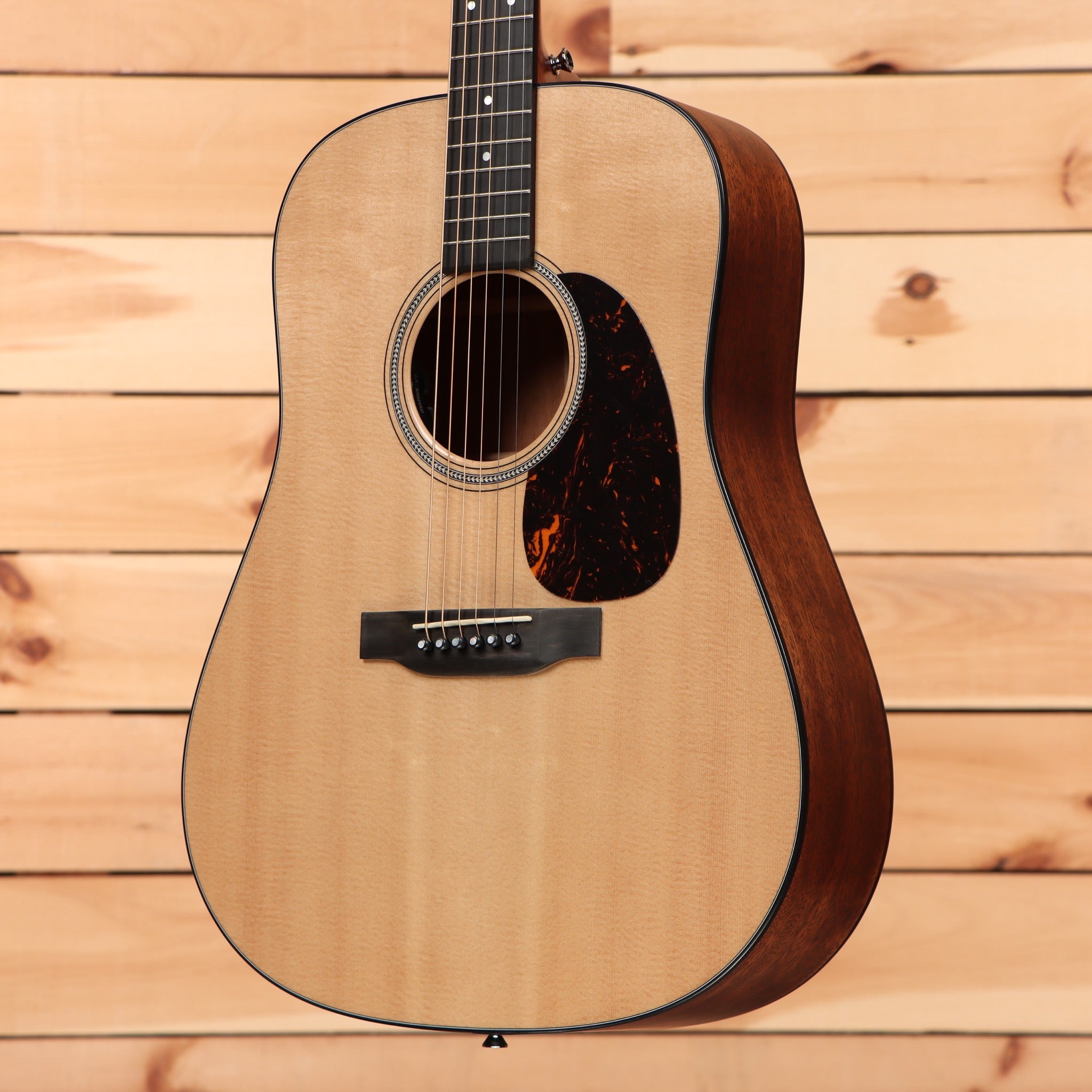 Martin D16E mahogany dreadnought acoustic guitar natural finish with tortoiseshell pickguard
