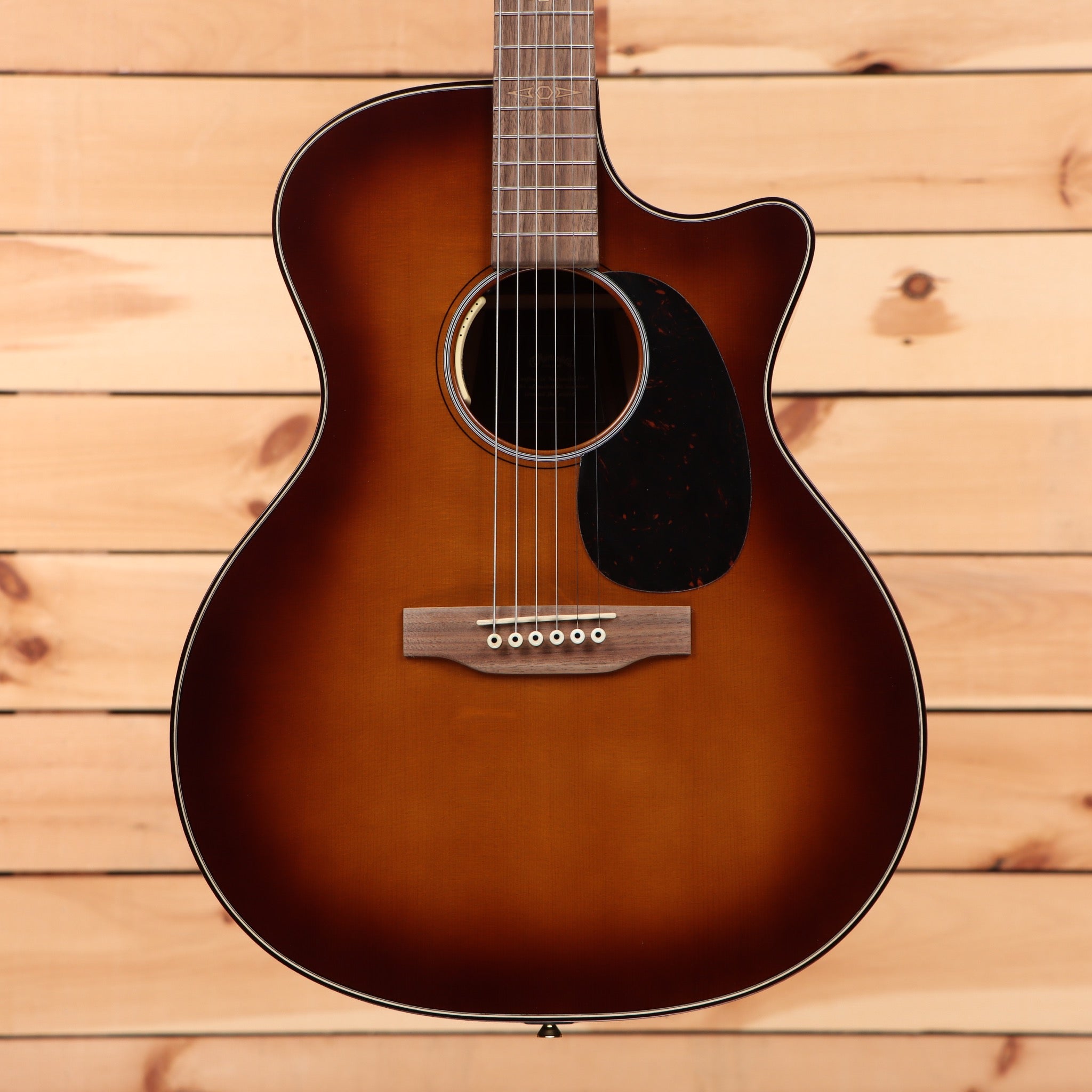 Martin GPCE Inception Maple semi-hollow acoustic-electric guitar Amber Fade Sunburst with venetian cutaway