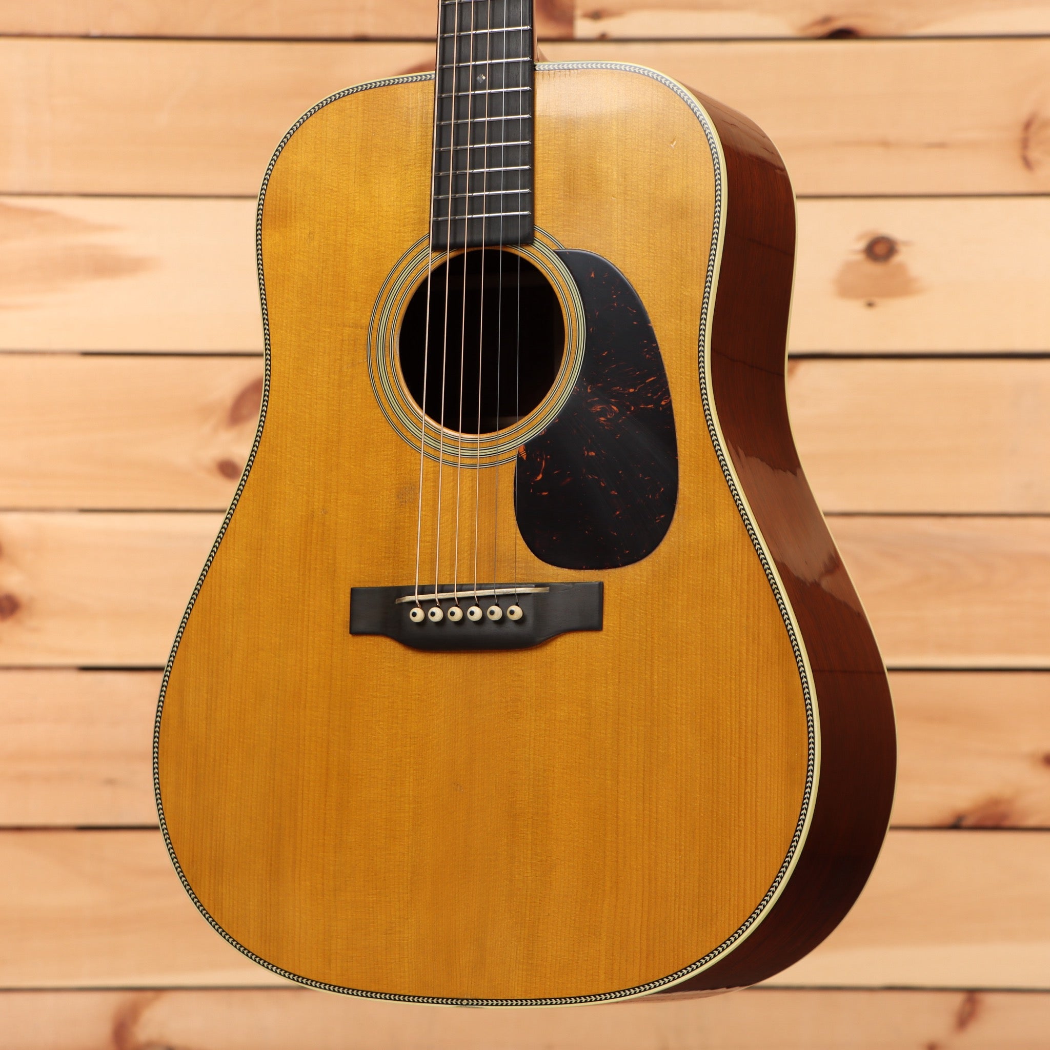 Martin D-28 Authentic 1937 dreadnought acoustic guitar aged natural finish with abalone binding