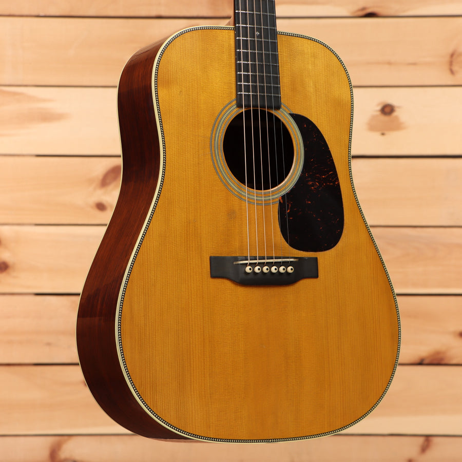 Martin D-28 Authentic 1937 dreadnought acoustic guitar aged natural with rosewood back and sides