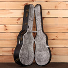 Eastman E10DTC dreadnought acoustic guitar natural finish with gray velvet interior case