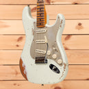Fender Custom Shop Limited 1958 Stratocaster heavy relic electric guitar India Ivory with single-coil pickups