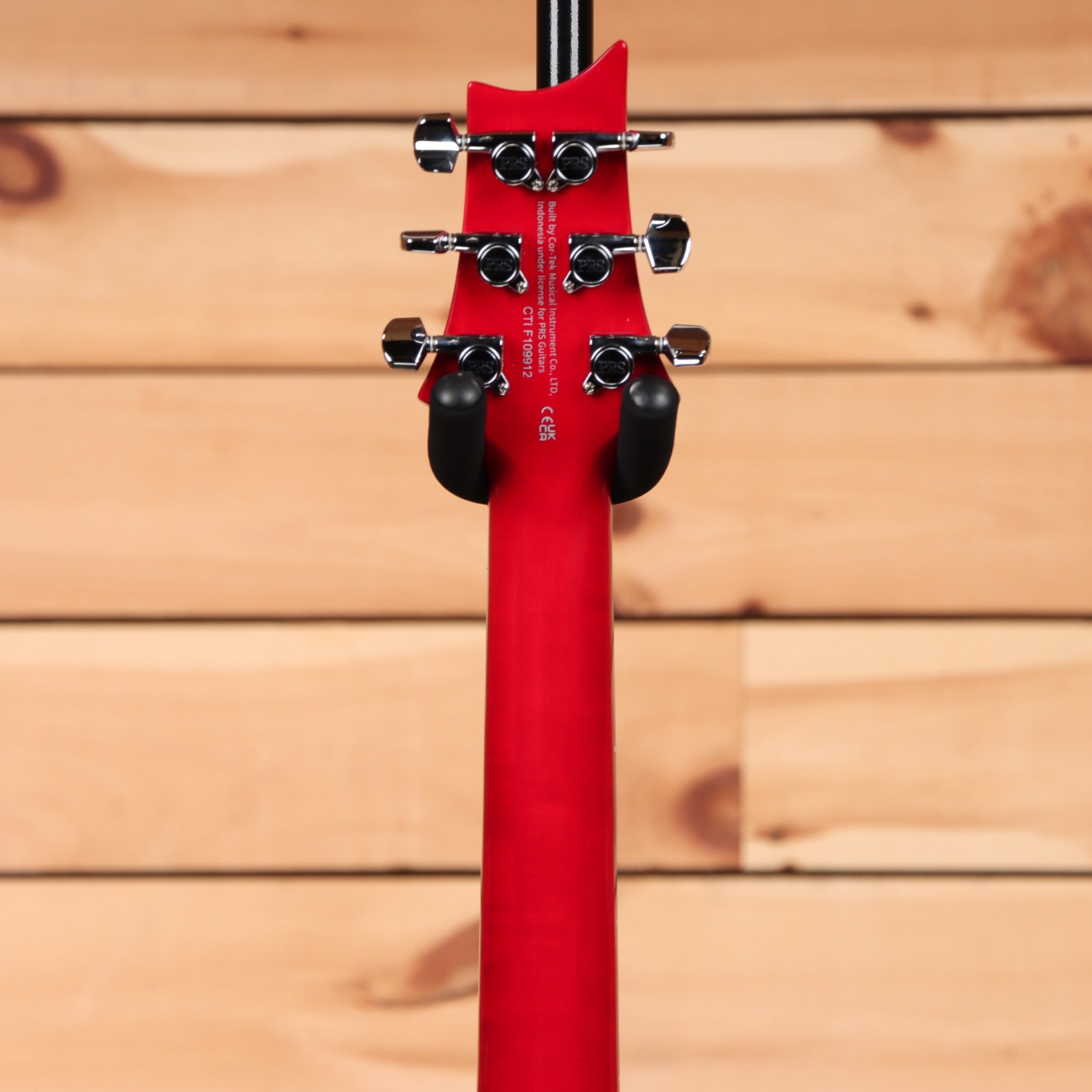 Paul Reed Smith SE Custom 24 electric guitar Ruby finish with chrome hardware and bird inlays