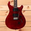 Paul Reed Smith Limited SE Custom 24 electric guitar Ruby with flamed maple top and dual humbuckers