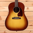 Gibson J45 Standard acoustic guitar Honey Burst Gloss with dreadnought body and tortoiseshell pickguard