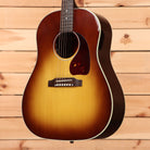 Gibson J45 Standard acoustic guitar Honey Burst Gloss with white binding and rosewood pickguard