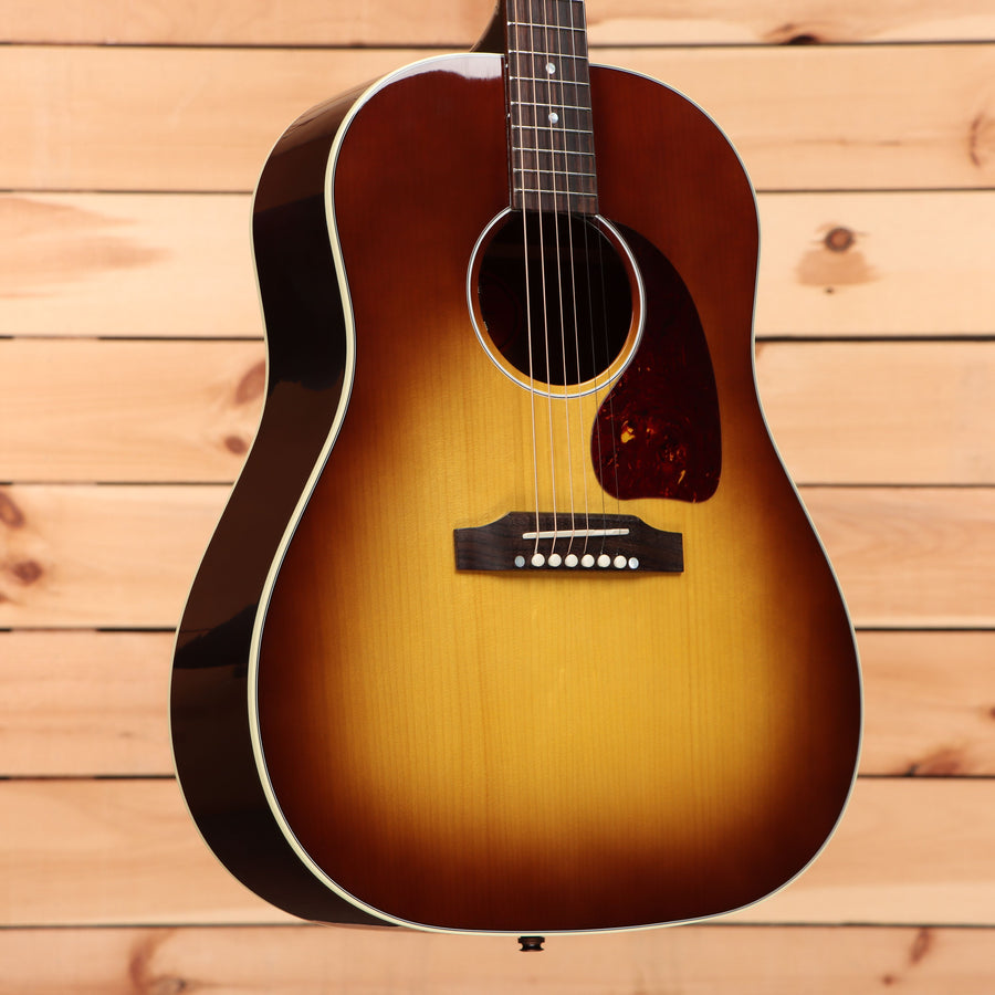 Gibson J45 Standard dreadnought acoustic guitar Honey Burst Gloss with white binding