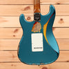 Fender Custom Shop Limited 1962 Stratocaster Heavy Relic - Aged Ocean Turquoise over 3 Color Sunburst
