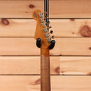 Fender Custom Shop Limited 1962 Stratocaster heavy relic electric guitar aged Ocean Turquoise over 3-Color Sunburst with chrome tuning machines