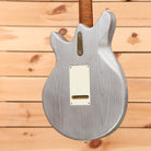 Eastman DAmbrogio DC-62 semi-hollow electric guitar Inca Silver with single-coil pickup and cream pickguard