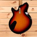 Eastman D'Ambrosio Offset 64 semi-hollow electric guitar 3-color sunburst with single-coil pickup and f-hole