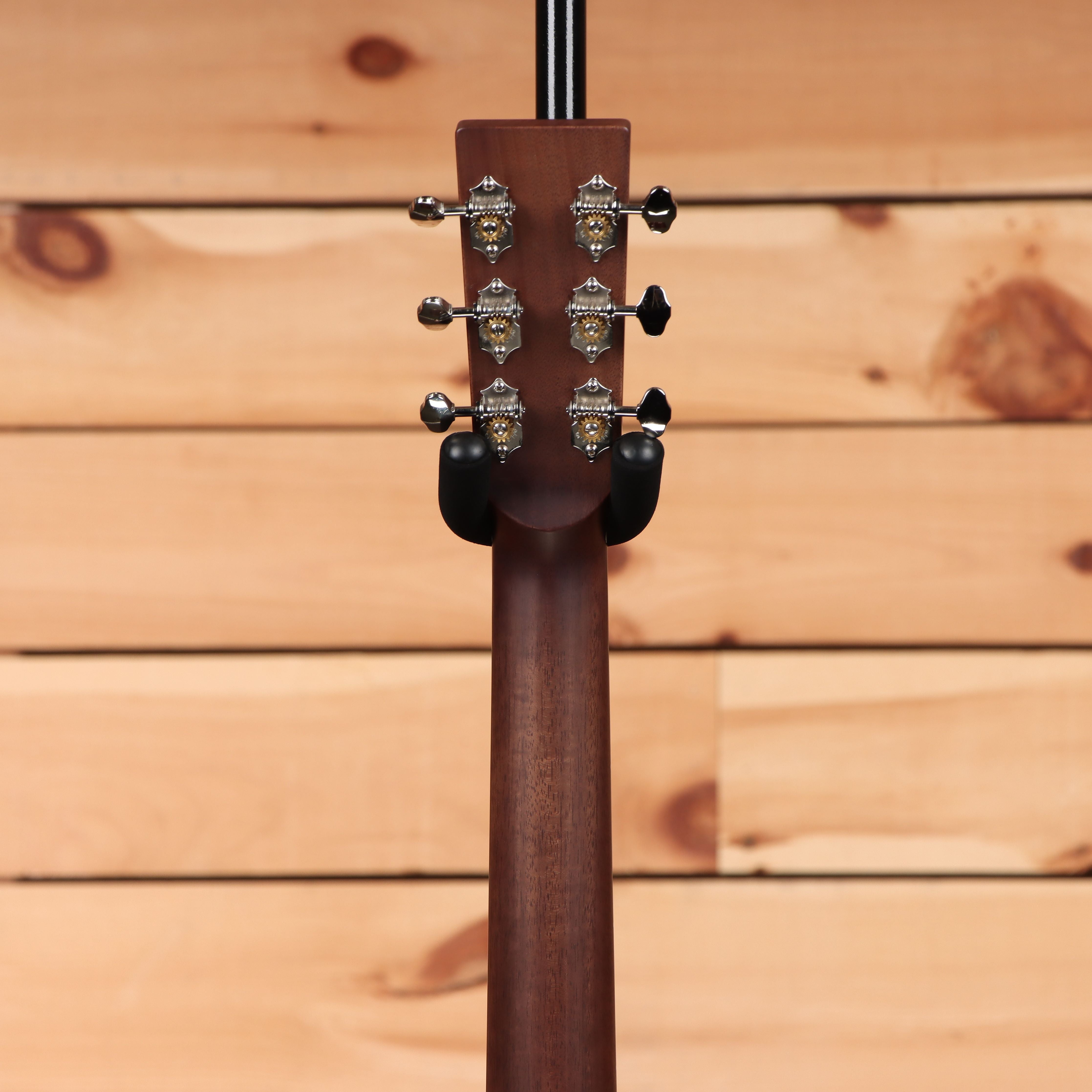 Boucher GRSG51V acoustic guitar natural finish with slotted headstock and chrome tuning machines