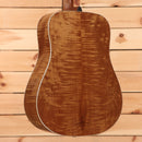 Boucher GRSG162T dreadnought acoustic guitar natural finish with white binding