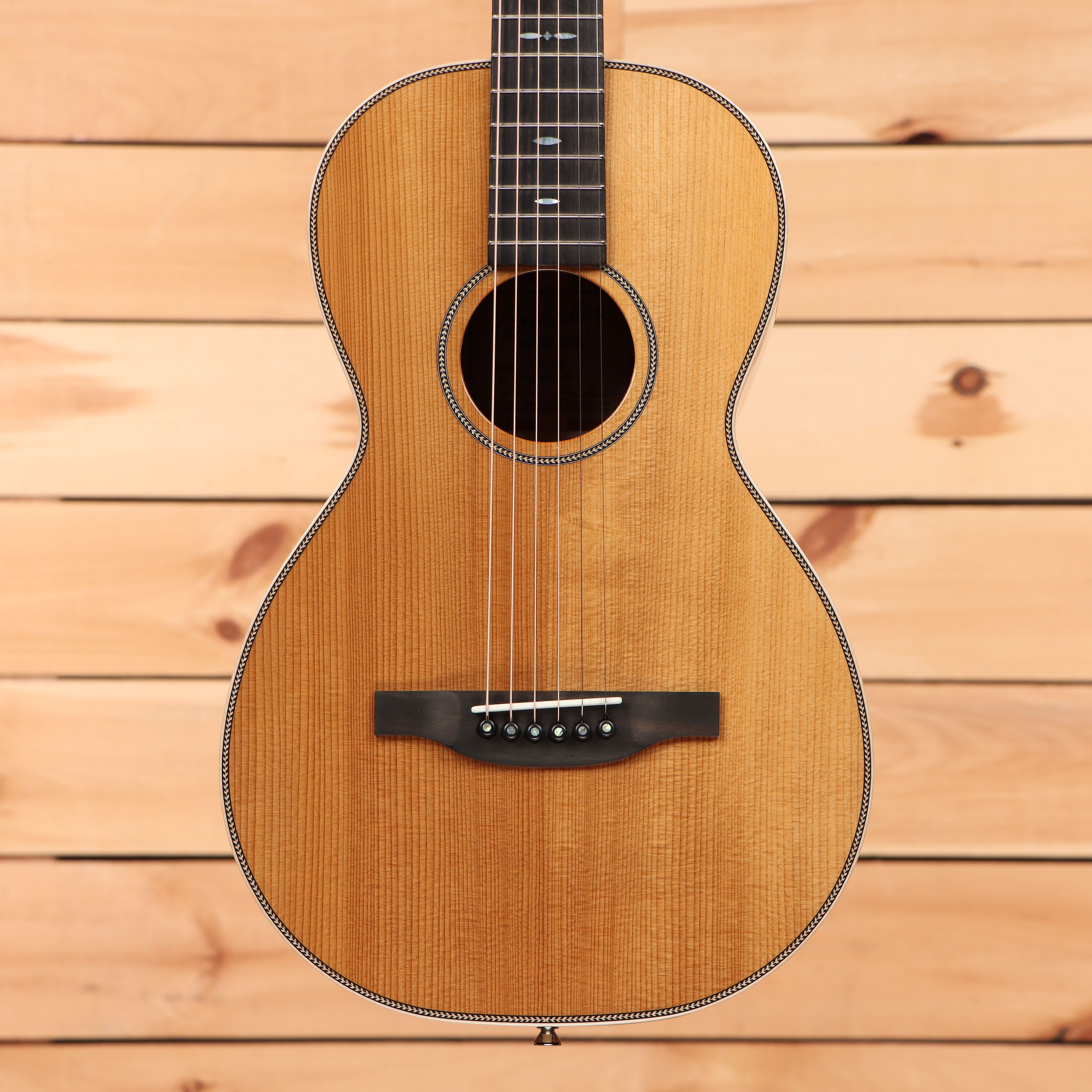 Boucher HG44 concert acoustic guitar natural finish with rosewood fretboard and bridge pins