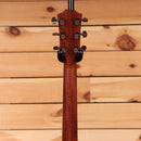 Taylor 724ce acoustic-electric guitar Natural with mahogany neck and bronze Taylor tuners rear headstock view
