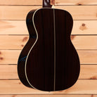 Santa Cruz OM natural pre-owned acoustic guitar with white binding and dark rosewood back