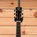 Santa Cruz OM natural pre-owned acoustic guitar with slotted headstock and rosewood fretboard
