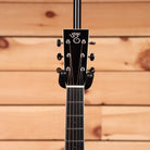 Santa Cruz OM natural pre-owned acoustic guitar with slotted headstock and rosewood fretboard
