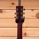 Santa Cruz OM natural pre-owned acoustic guitar with ornate slotted headstock tuners