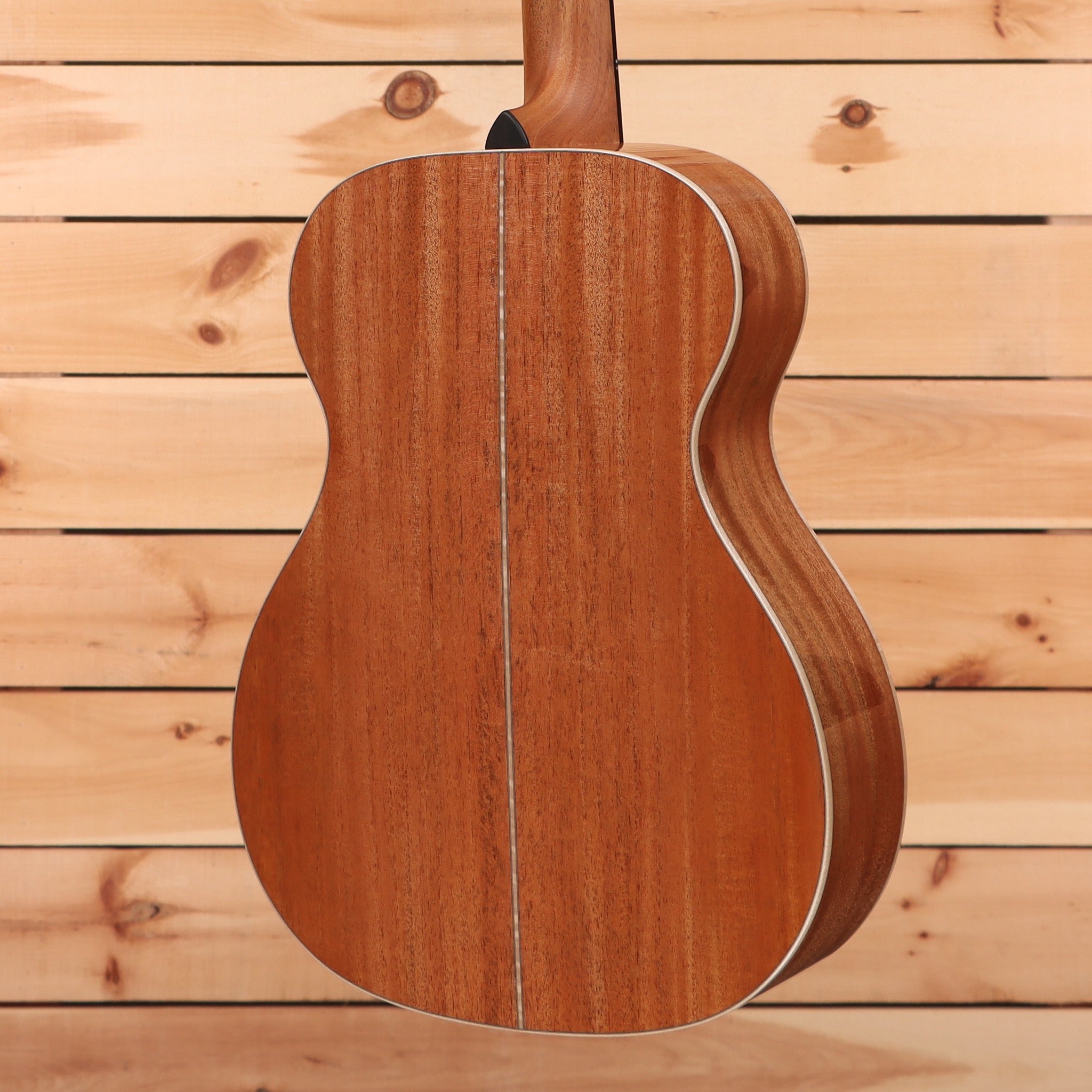 Boucher SG1241E natural acoustic guitar dreadnought with white binding and mahogany back