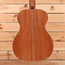 Boucher SG1241E natural acoustic guitar dreadnought body with center seam detail