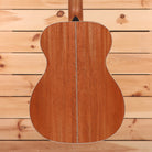 Boucher SG1241E natural acoustic guitar dreadnought body with center seam detail