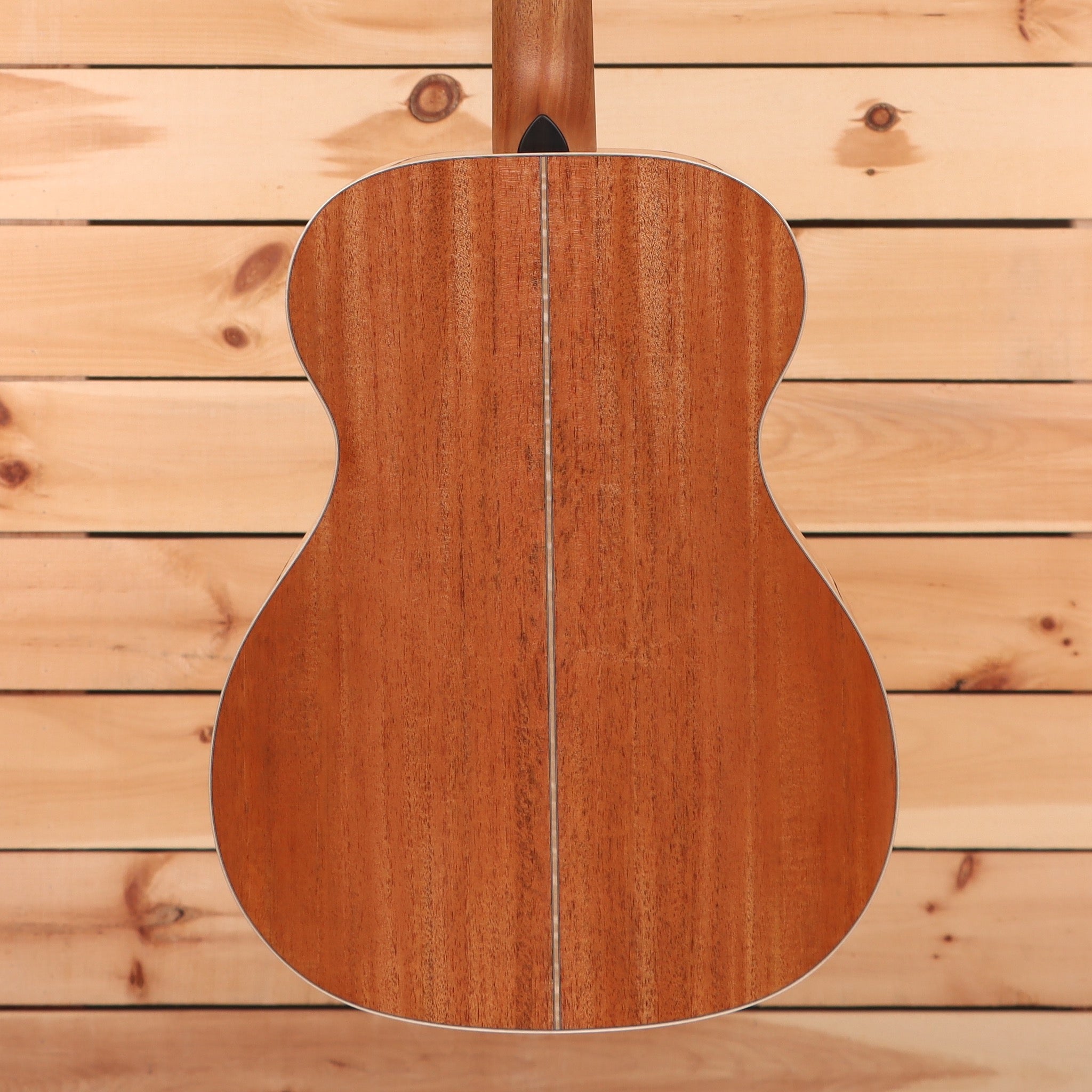 Boucher SG1241E natural acoustic guitar dreadnought body with center seam detail