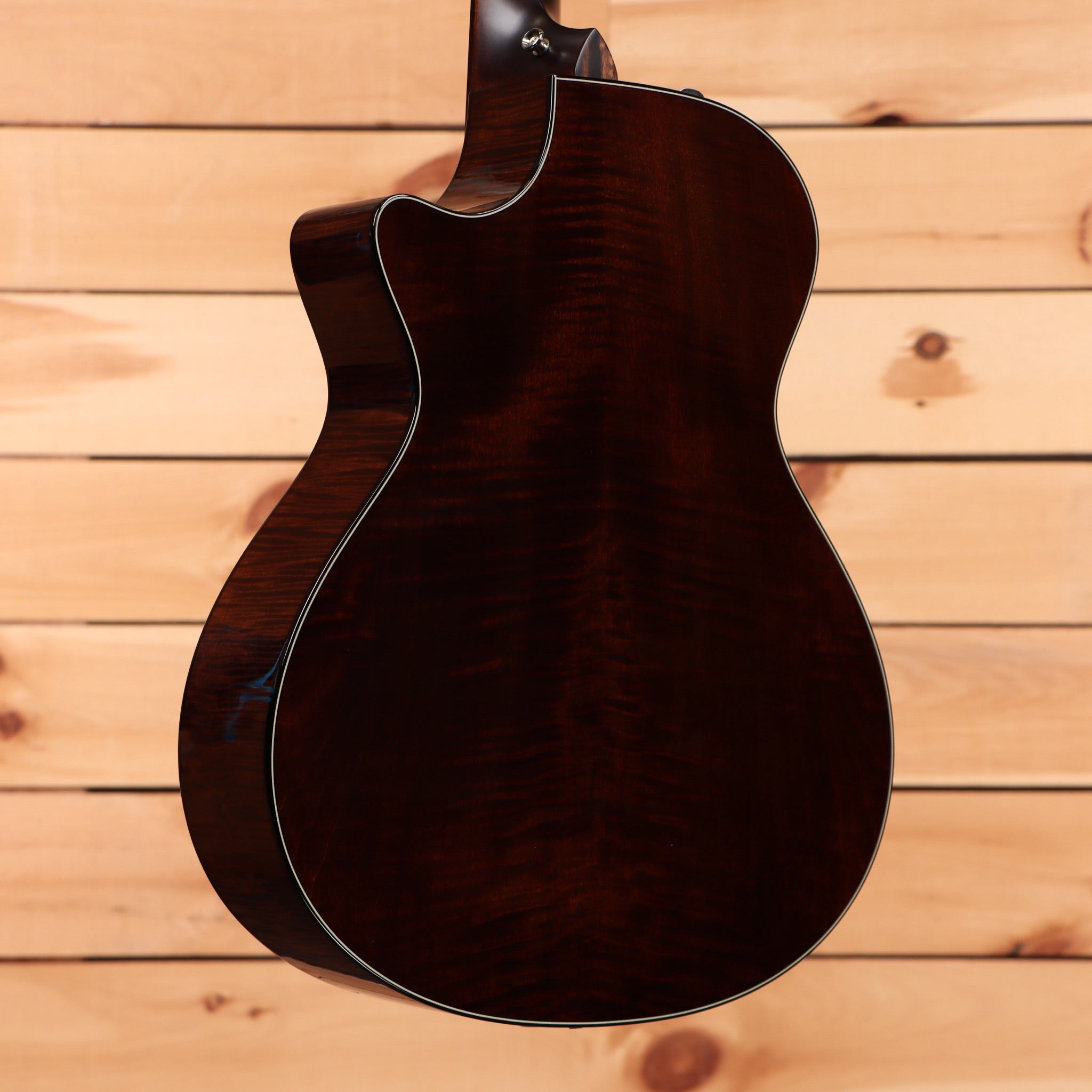 Taylor 612ce Grand Concert acoustic-electric guitar natural finish pre-owned with venetian cutaway