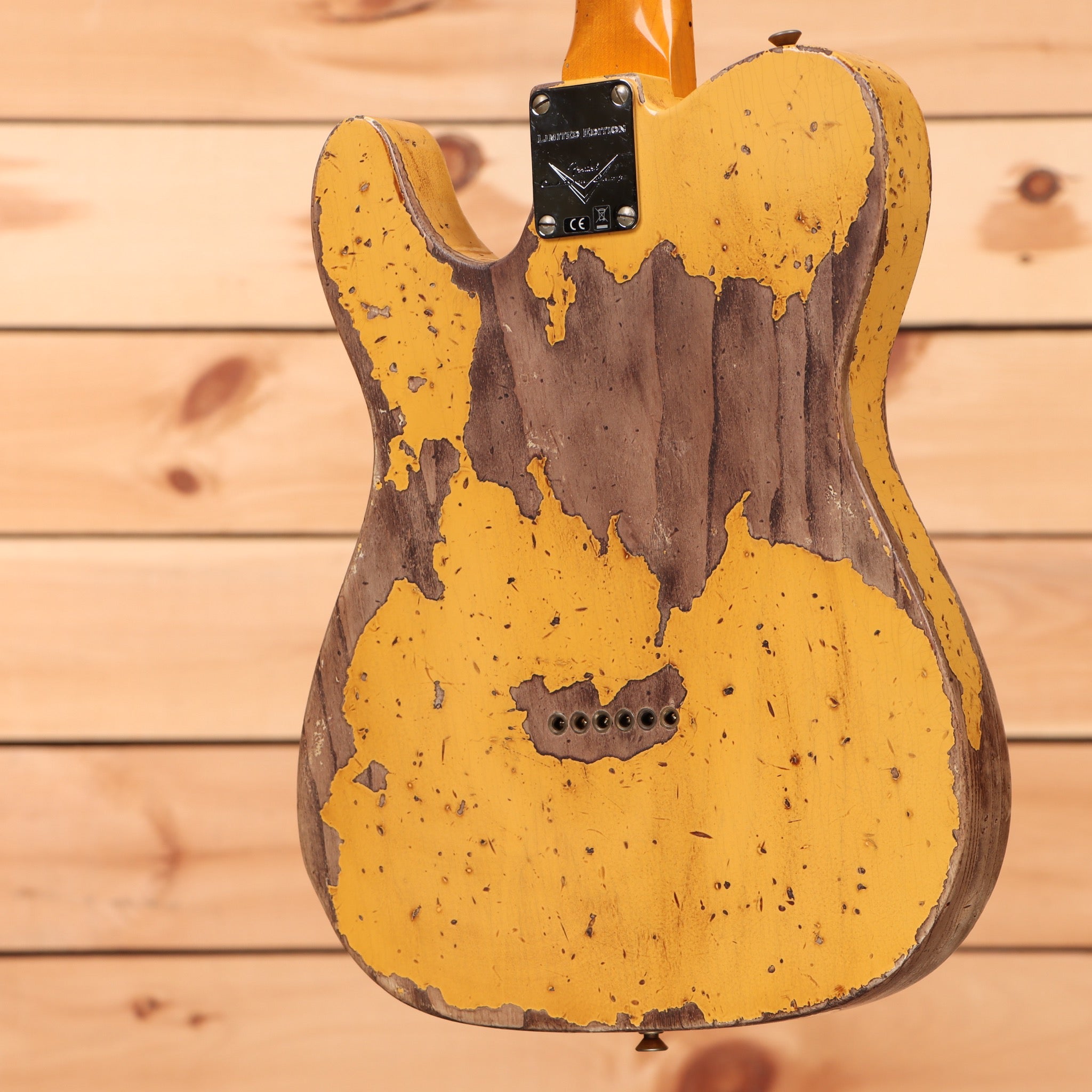 Fender Custom Shop Limited 1950 Double Esquire electric guitar Heavy Relic Aged Nocaster Blonde with single-coil pickups